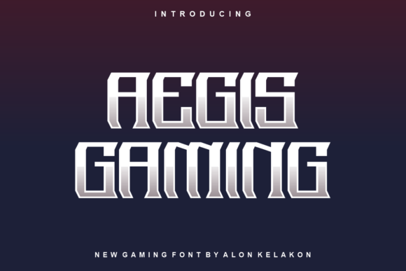 Aegis Gaming: A Bold Display Font That Demands Attention