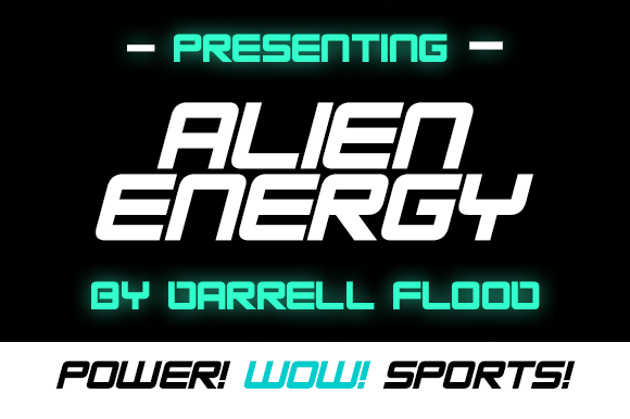 Alien Energy: A Sci-Fi Display Font for Editorial Impact