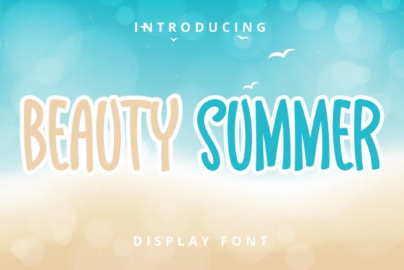 Beauty Summer: A Playful Display Font for Editorial Charm