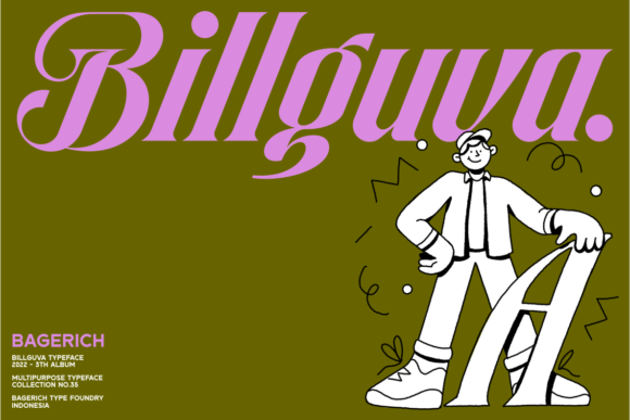 Billguva: A Fresh Display Font for Small Business Branding