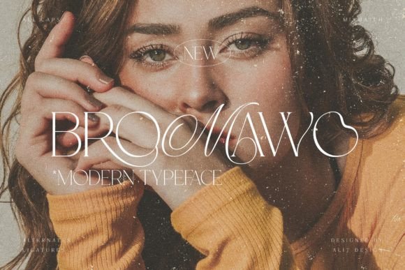 Bromawo: A Display Font That Makes Handmade Details Feel Luxurious