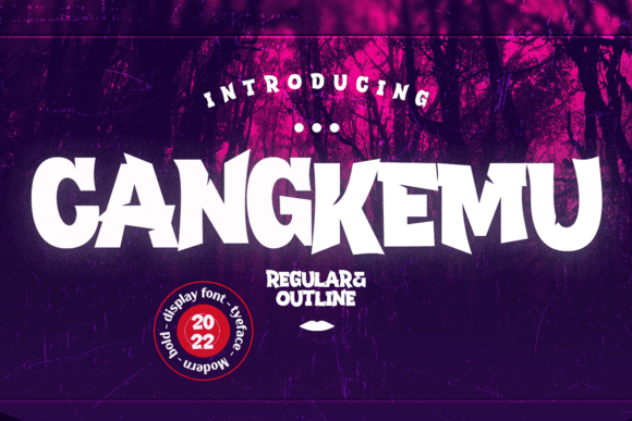 Cangkemu: A Bold Display Font That Cuts Through the Feed