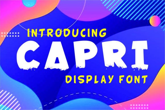 Capri: A Splashy Display Font That Elevates Real Small Business Branding