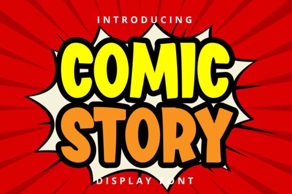 Comic Story: A Friendly Display Font for Playful Branding