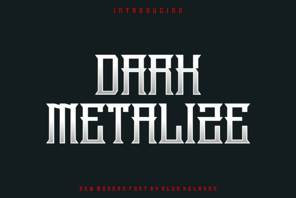 Dark Metalize: A Bold Display Font for Editorial Impact
