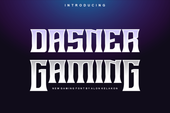 Dasner Gaming: A Display Font for Bold Editorial Identity