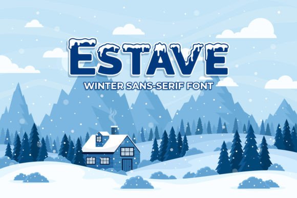 Estave: A Frosty Display Font That Elevates Winter Branding