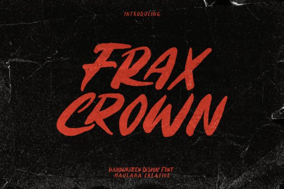 Fraxcrwon: A Display Font with Editorial Edge