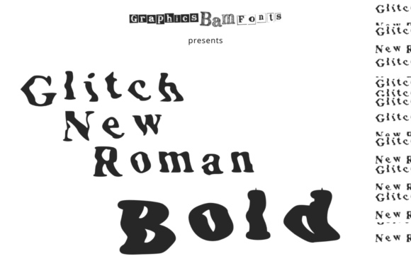 Glitch New Roman Bold Font
