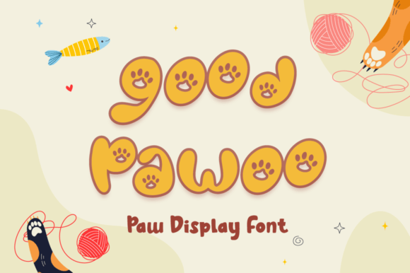 Good Pawoo: A Playful Display Font for Animal-Themed Branding