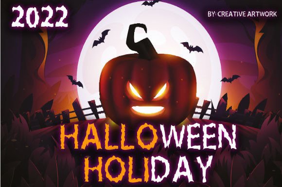 Hallo Holi: A Playful Horror Display Font for Digital Branding