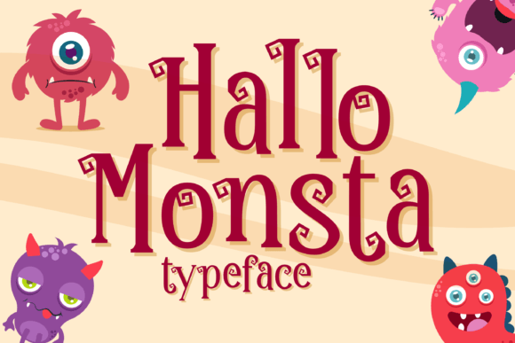 Hallo Monsta: A Playful Halloween Display Font for Small Business Branding