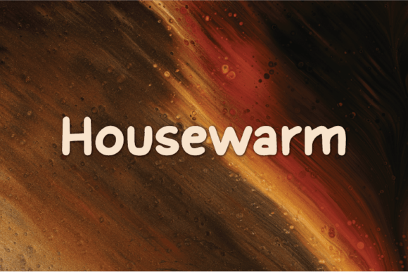 Housewarm: A Natural Display Font for Editorial Warmth