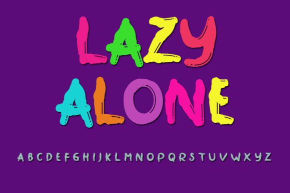 Lazy Alone: A Display Font That Makes Your Headlines Instantly Joyful