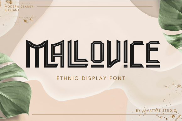 Mallovice: A Bold Ethnic Display Font for Scroll-Stopping Campaigns