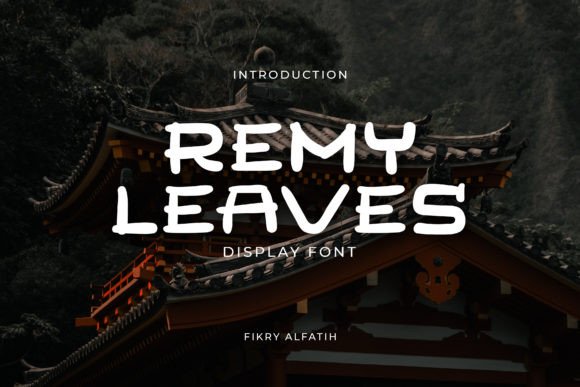 Remy Leaves Font: A Japanese-Inspired Display Typeface for Brand Consistency