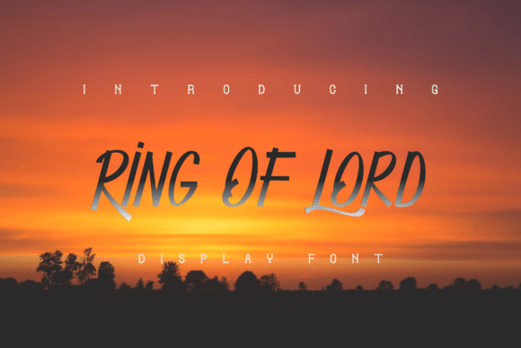 Ring of Lord Font: Elegant Display Type for Handmade Labels & Printables