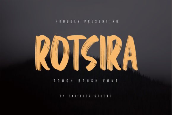 Rotsira: A Dry Hand-Brushed Display Font for Scroll-Stopping Brand Content