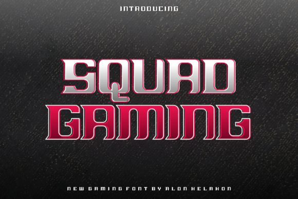 Squad Gaming: A Display Font That Makes Your Brand Instantly Memorable