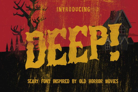 The Deep: A Spooky Display Font That Elevates Handmade Goods