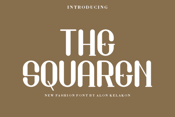 The Squaren: A Display Font That Elevates Digital Branding