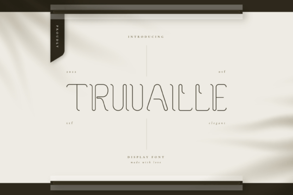 Truvaille: A Distinctive Display Font for Memorable Branding