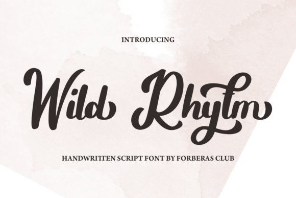 Wild Rhytm: A Display Font That Commands Attention