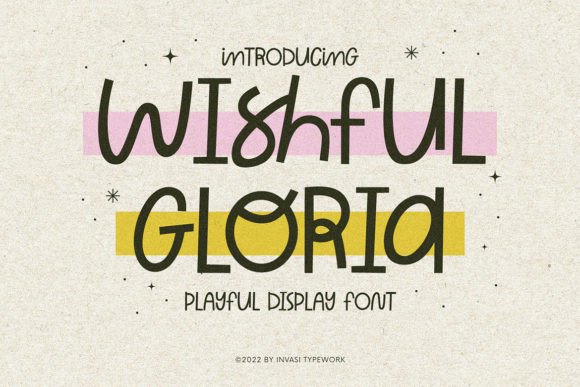 Wishful Gloria: A Playful Display Font That Feels Like a Smile