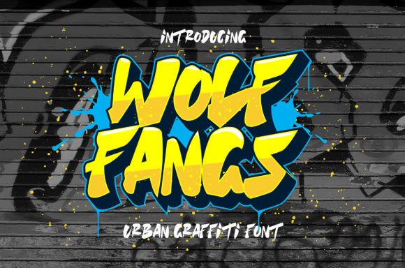 Wolf Fangs Display Font for Handmade Brands